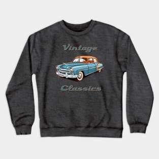 Cuban Havana Vintage Retro Old Classic Car Cars Crewneck Sweatshirt